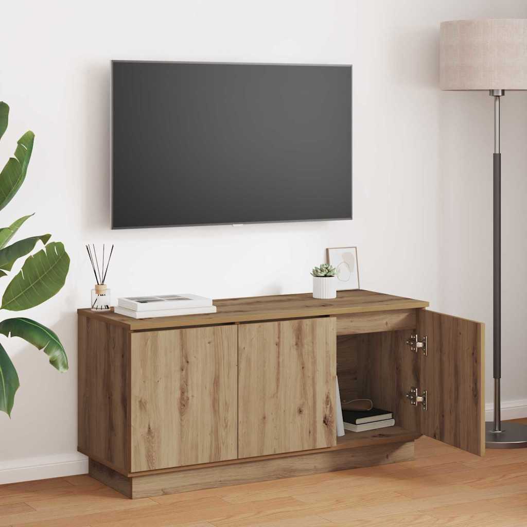 Ντουλάπι TV Artisan Oak 100 x 38 x 49 εκ. Επεξεργασμένο ξύλο - Pakobazaar