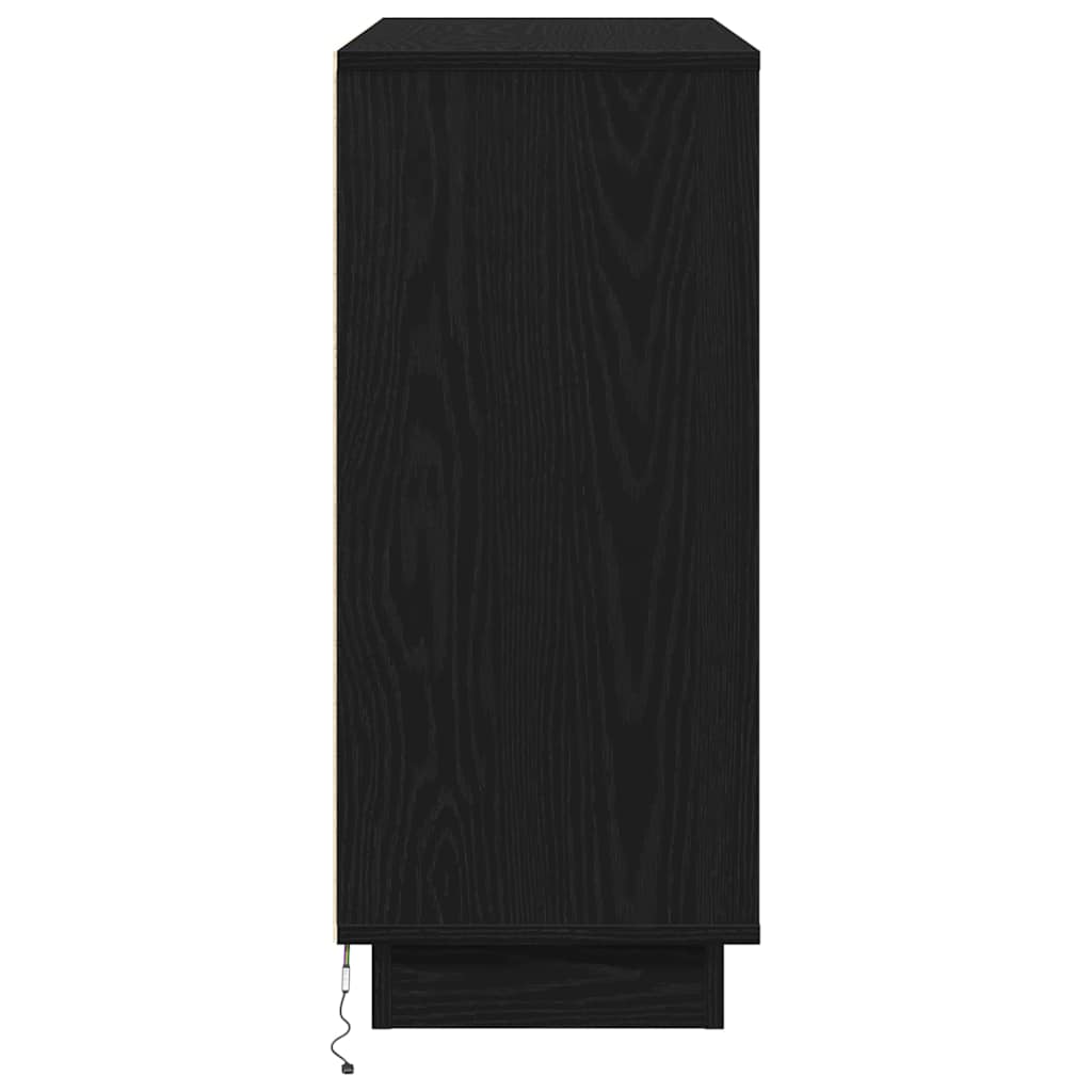 Πλευρικό Τραπέζι LED Μαύρη Οξυά 90 x 32 x 75 εκ. - Pakobazaar