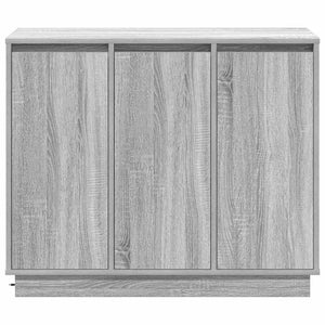 Πλευρικό Τραπέζι LED Γκρίζο Σονομα 90 x 32 x 75 εκ. - Pakobazaar