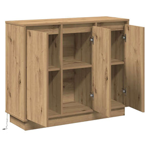 Πλευρικό Τραπέζι LED Artisan Oak 90 x 32 x 75 εκ. - Pakobazaar