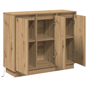 Πλευρικό Τραπέζι LED Artisan Oak 90 x 32 x 75 εκ. - Pakobazaar