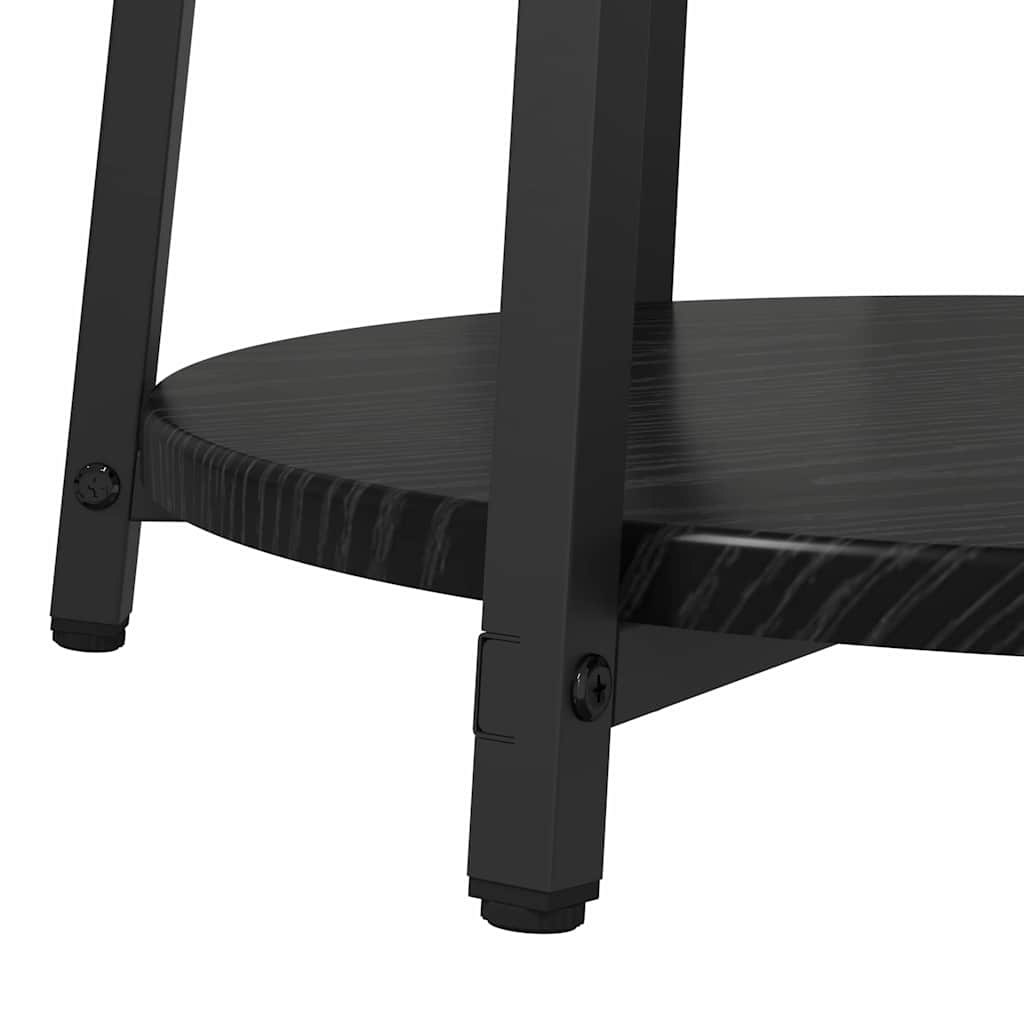 Σετ βοηθητικά τραπεζάκια με ράφι 2 pcs Μαύρη Οξυά