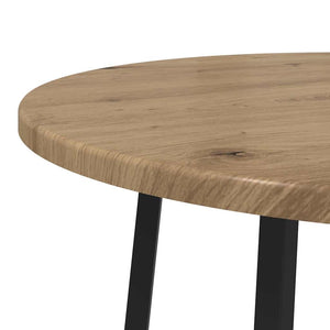 Σετ βοηθητικά τραπεζάκια με ράφι 2 pcs Δρυς Artisan και Μαύρο - Pakobazaar