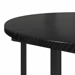 Σετ βοηθητικά τραπεζάκια 2 τμχ. Μαύρη Οξυά 50 x 50 x 50,5 cm