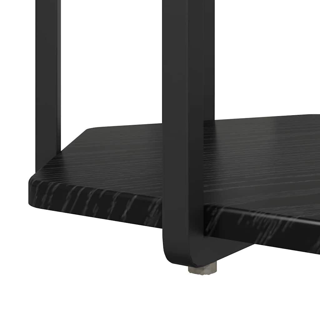 Σετ βοηθητικά τραπεζάκια με ράφι 2 pcs Μαύρη Οξυά