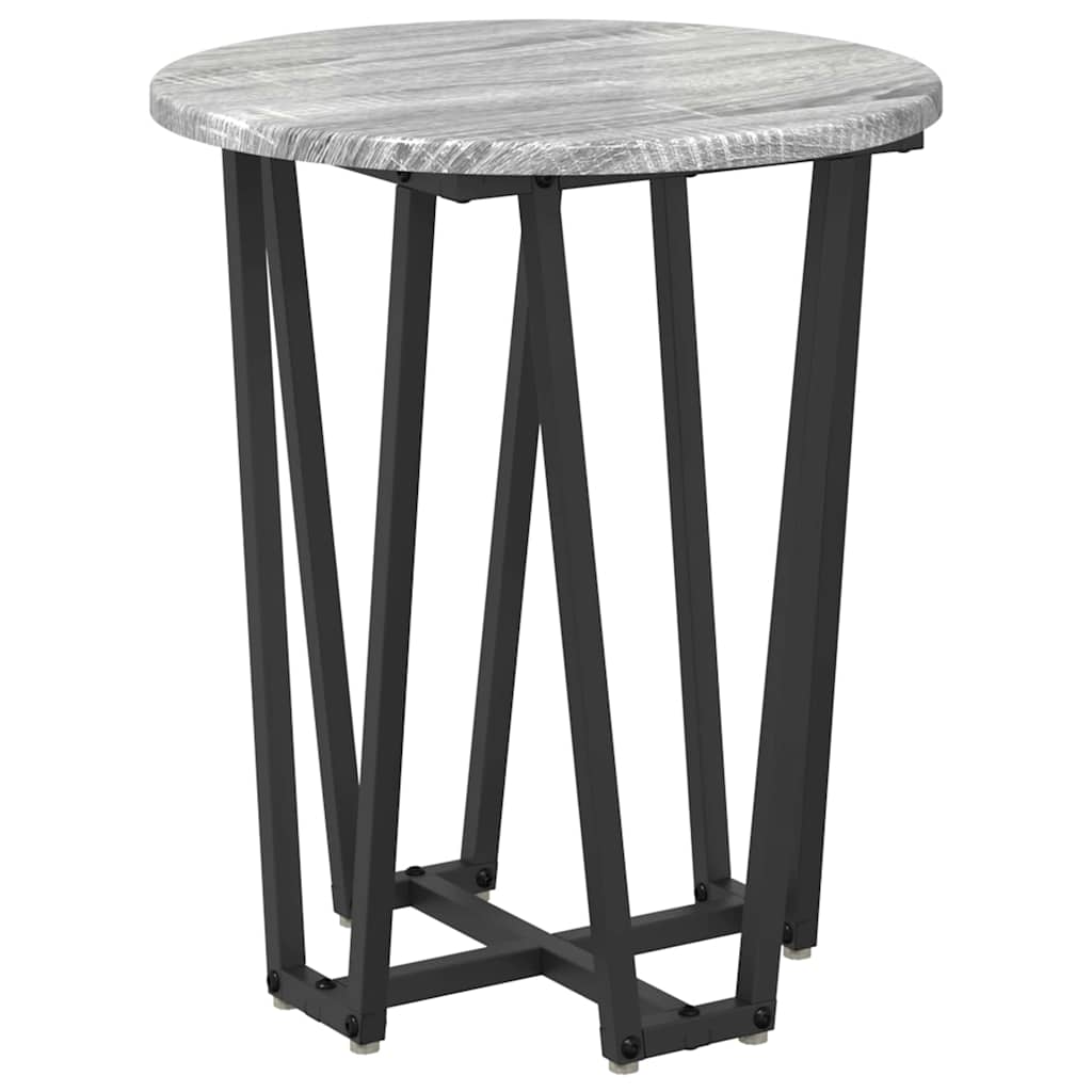 Σετ βοηθητικά τραπεζάκια 2 pcs Γκρι Σονομα και Μαύρο - Pakobazaar