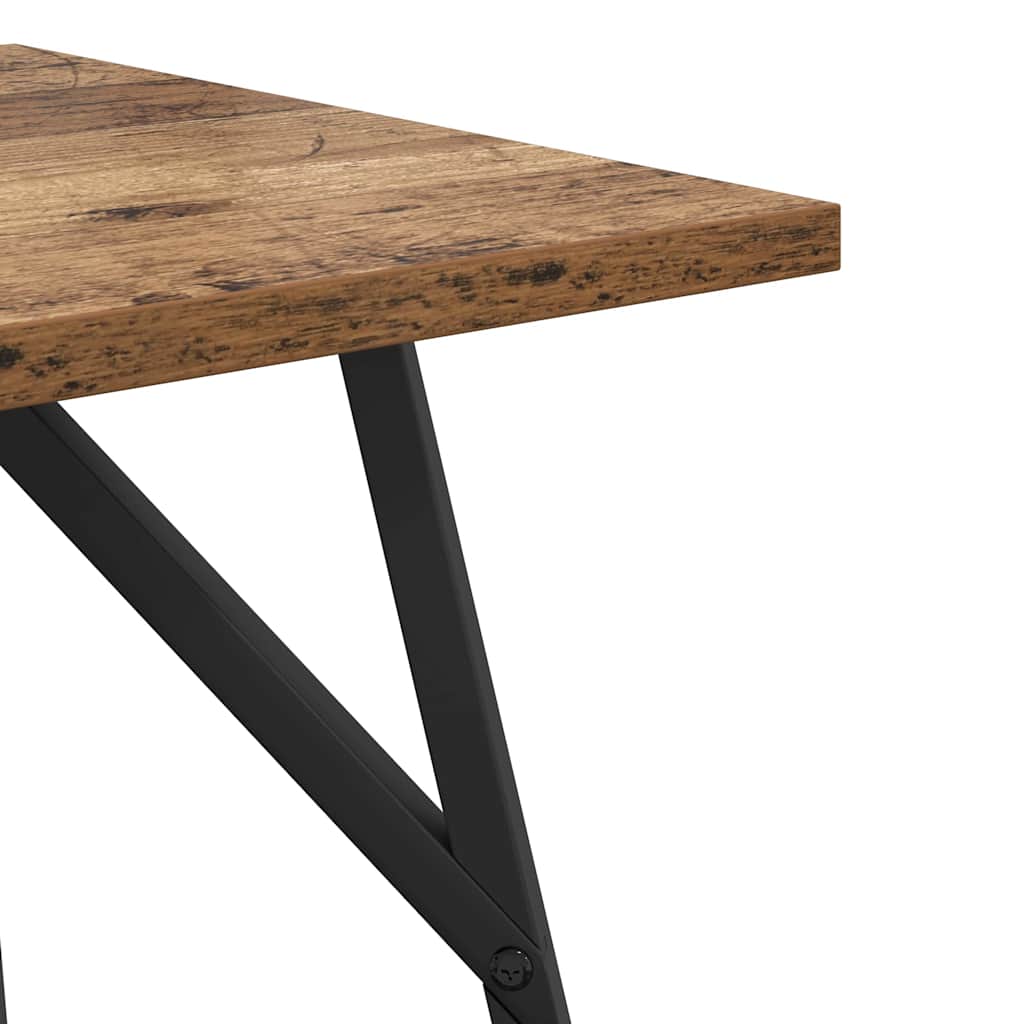 Σετ βοηθητικά τραπεζάκια 2 pcs Παλιό ξύλο και μαύρο