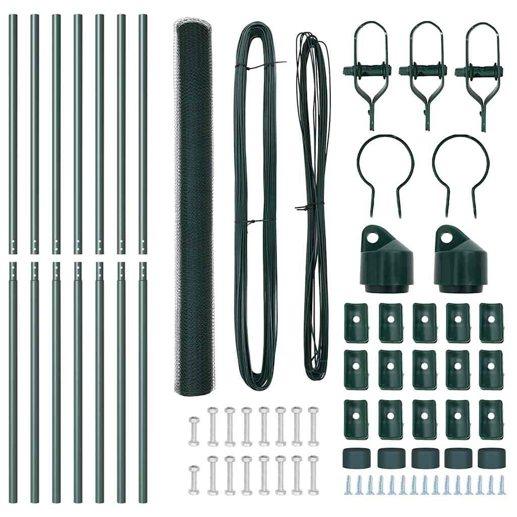 Στύλος Περιφράξεων Πράσινο 10 x 1,6 m (25 mm πλέγμα)