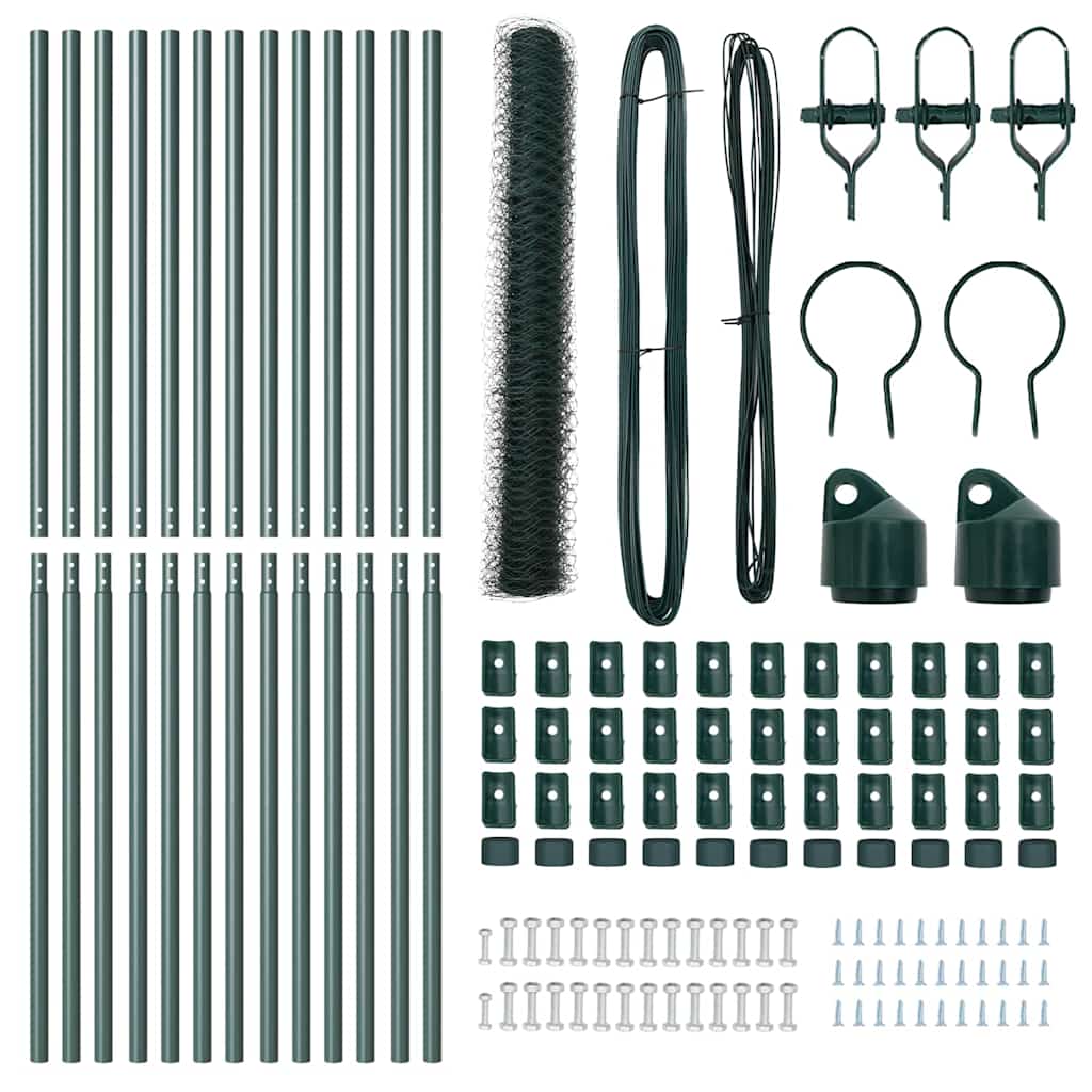 Στύλος Περιφράξεων Πράσινο 25 x 1,2 μ (πάνελ 36 χλστ) Ατσάλι