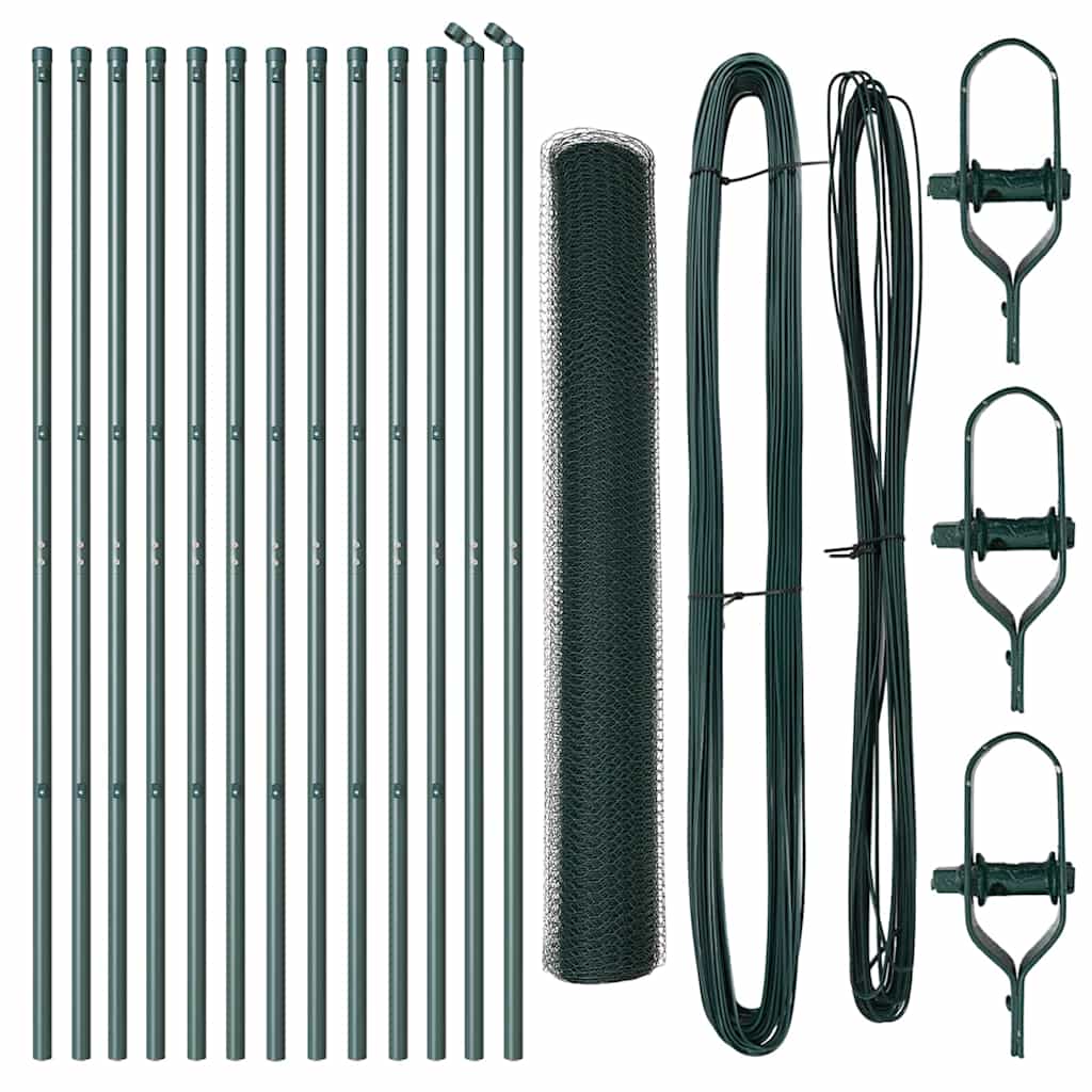 Στύλος Περιφράξεων Πράσινο 25 x 1,4 μ (πλέγμα 13 mm)