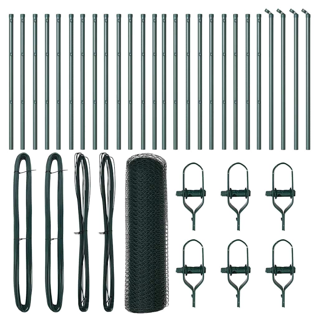 Στύλος Περιφράξεων Πράσινο 50 x 0,8 μ (25 mm πλέγμα)