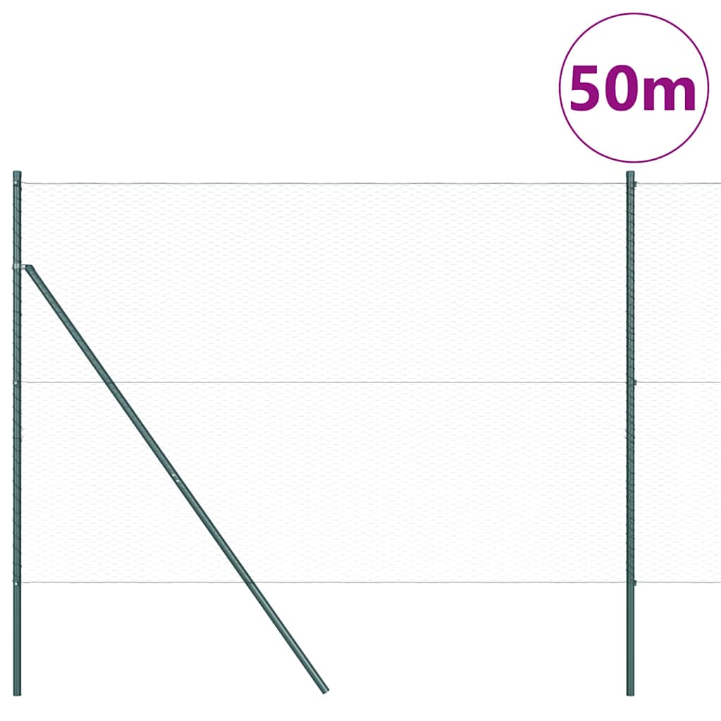 Στύλος Περιφράξεων Πράσινο 50 x 1,6 m (25 mm δίχτυ)