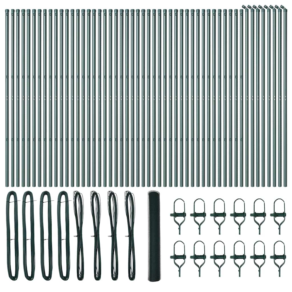 Στύλος Περιφράξεων Πράσινο 100 x 1,2 m (25 mm δίχτυ)