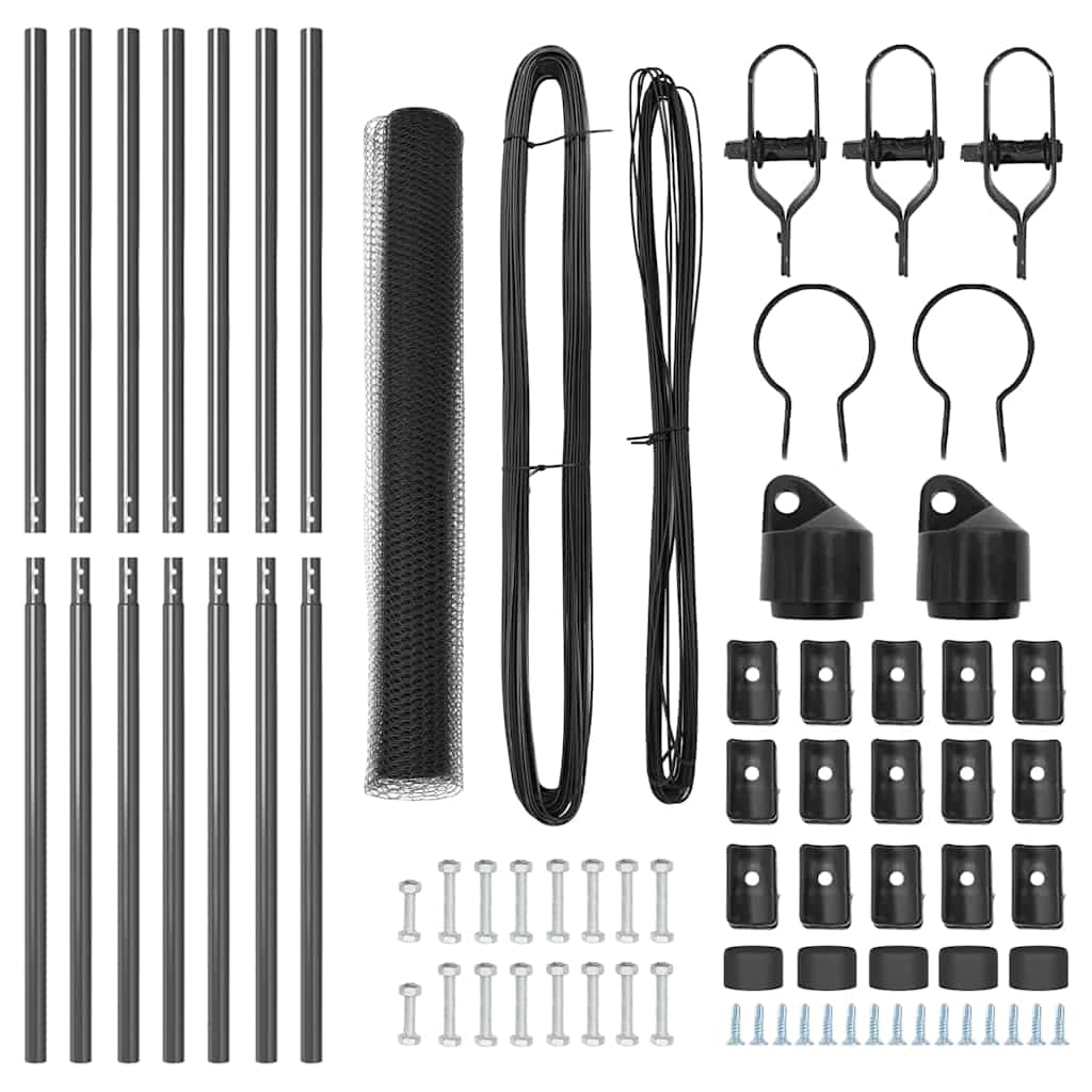 Στύλος Περιφράξεων Γκρι 10 x 1,4 μ (13 mm πλέγμα)