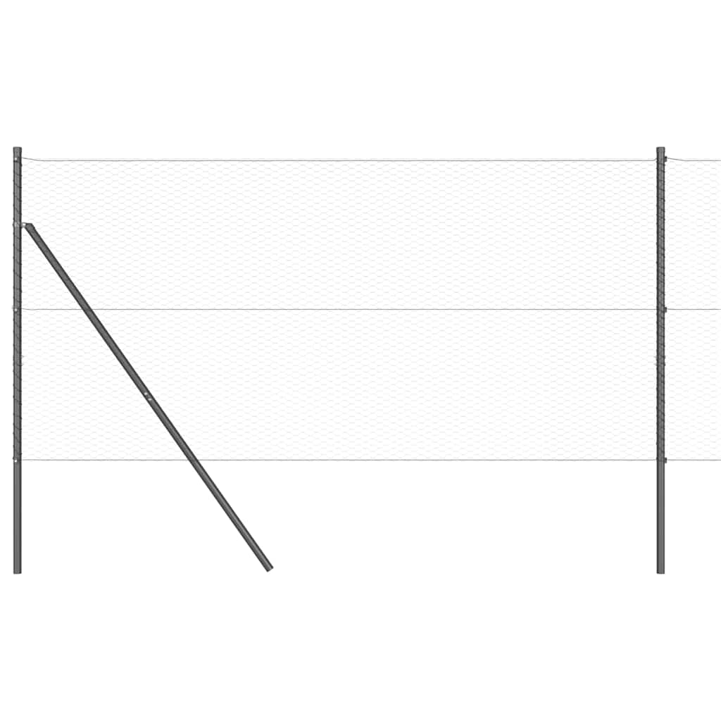 Στύλος Περιφράξεων Γκρι 10 x 1,4 μ (25 χλστ πλέγμα)