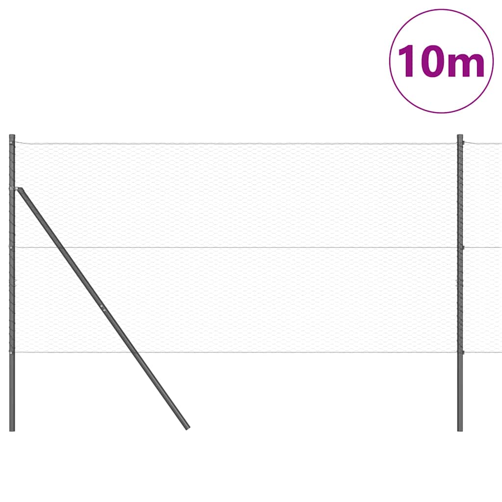 Στύλος Περιφράξεων Γκρι 10 x 1,4 μ (25 χλστ πλέγμα)