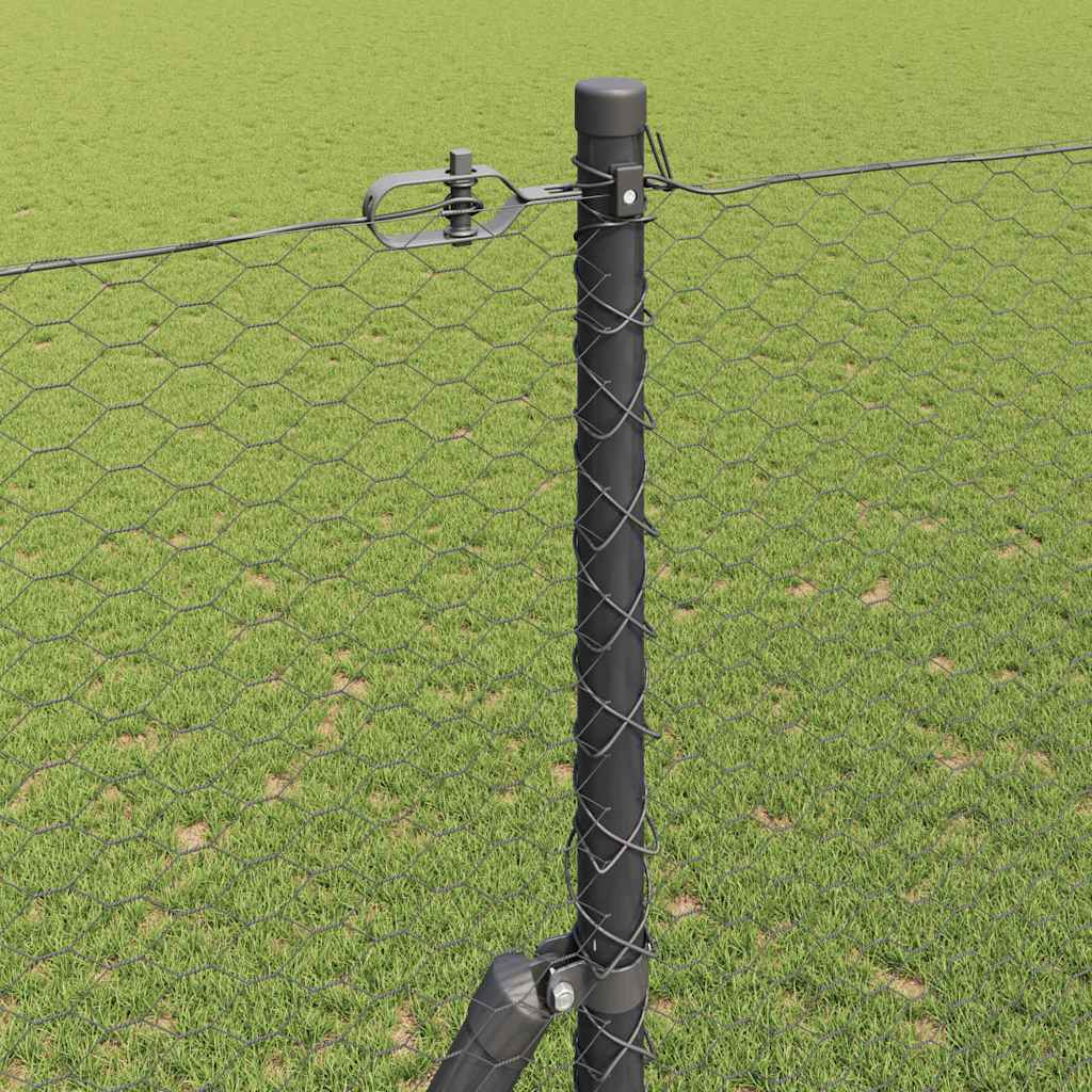 Στύλος Περιφράξεων Γκρι 10 x 1,6 m (25 mm πλέγμα)