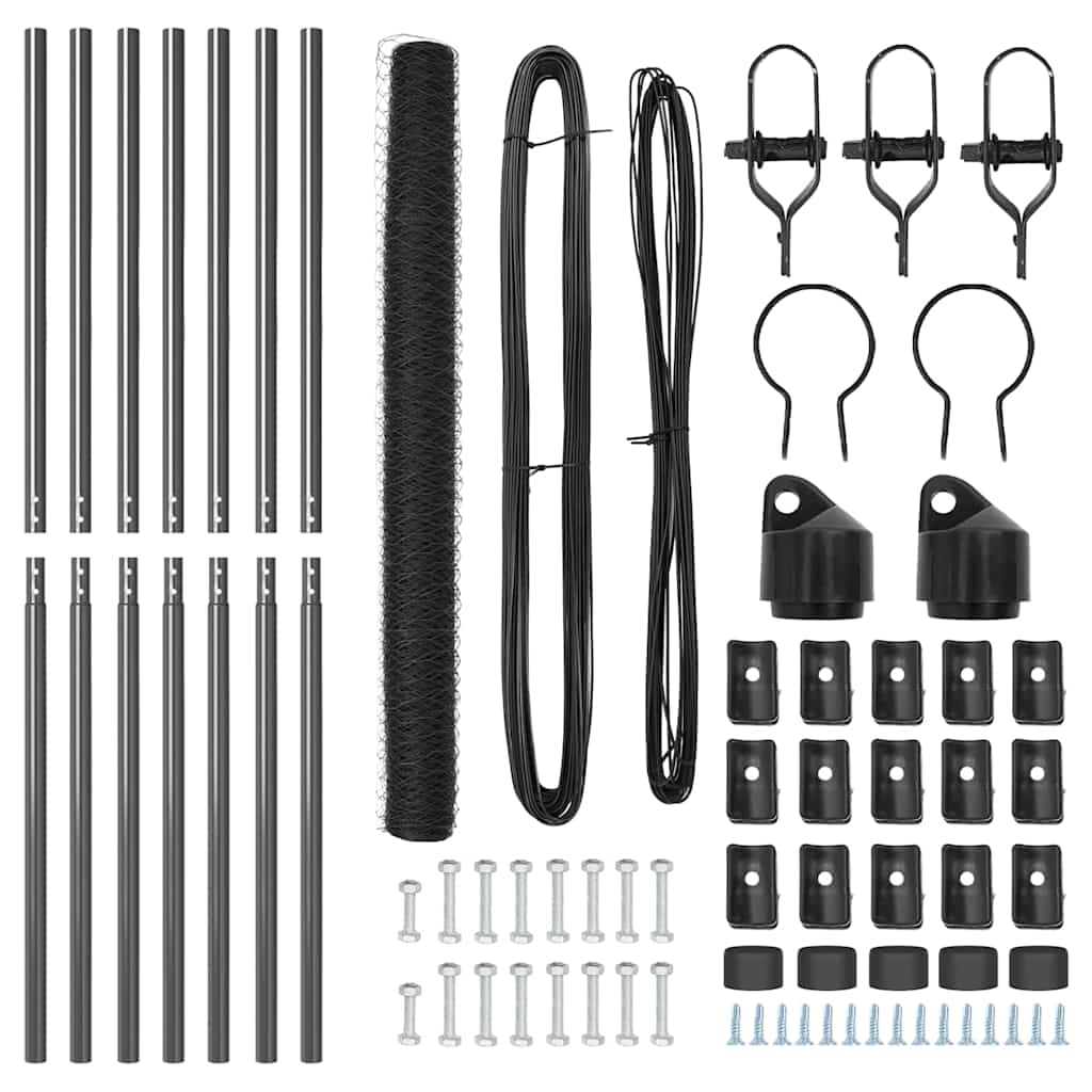 Στύλος Περιφράξεων Γκρι 10 x 1,6 μ (36 χιλιοστά πλέγμα)