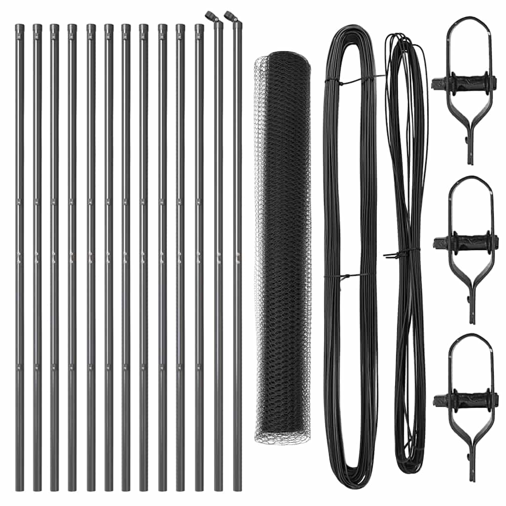 Στύλος Περιφράξεων Γκρι 25 x 1,4 μ (πλέγμα 13 mm)