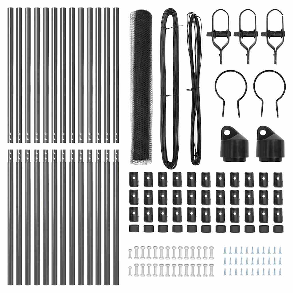 Στύλος Περιφράξεων Γκρι 25 x 1,4 μ (πλέγμα 13 mm)