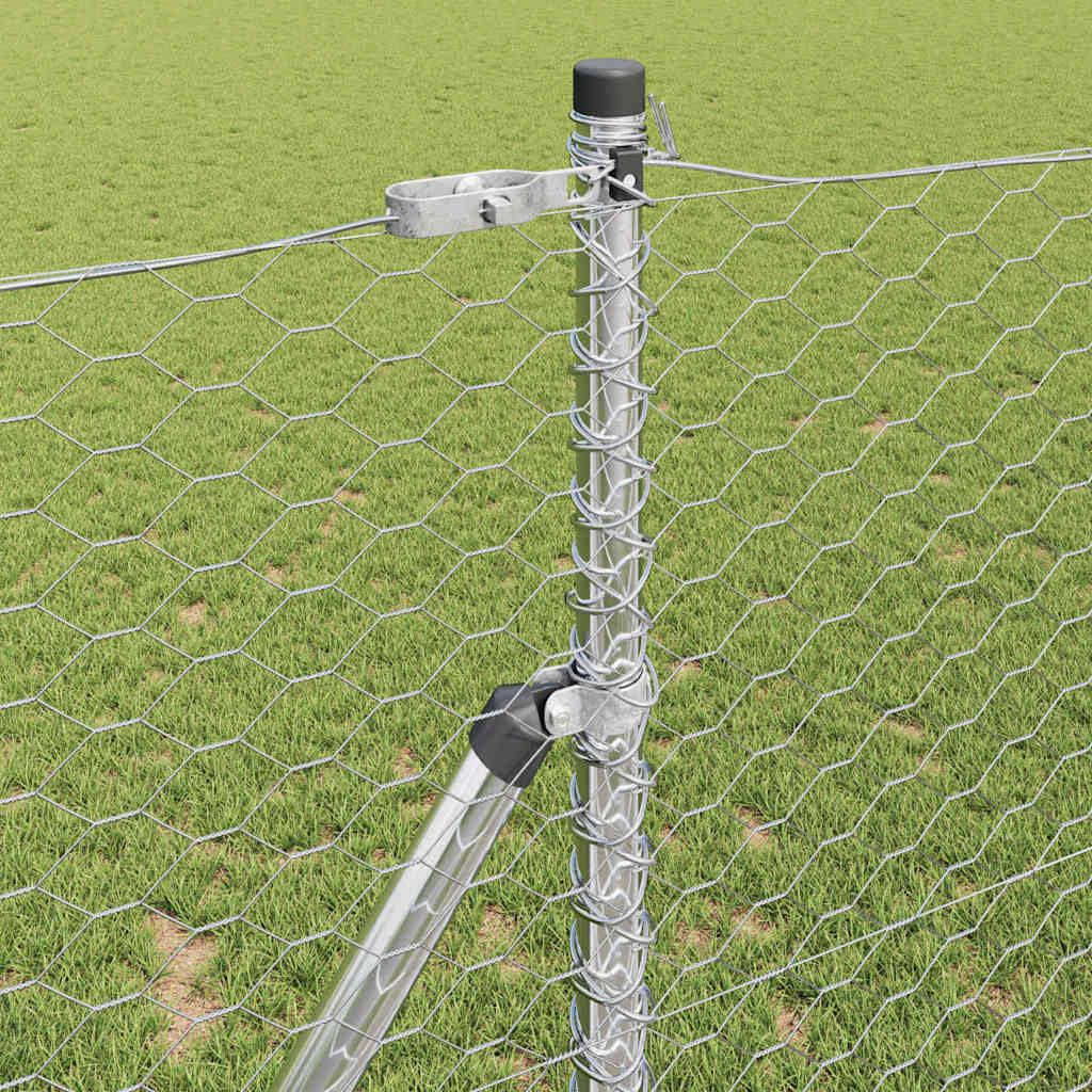 Στύλος Περιφράξεων Ασημί 10 x 1,2 μ (36 χιλ σκάφη) Ατσάλι