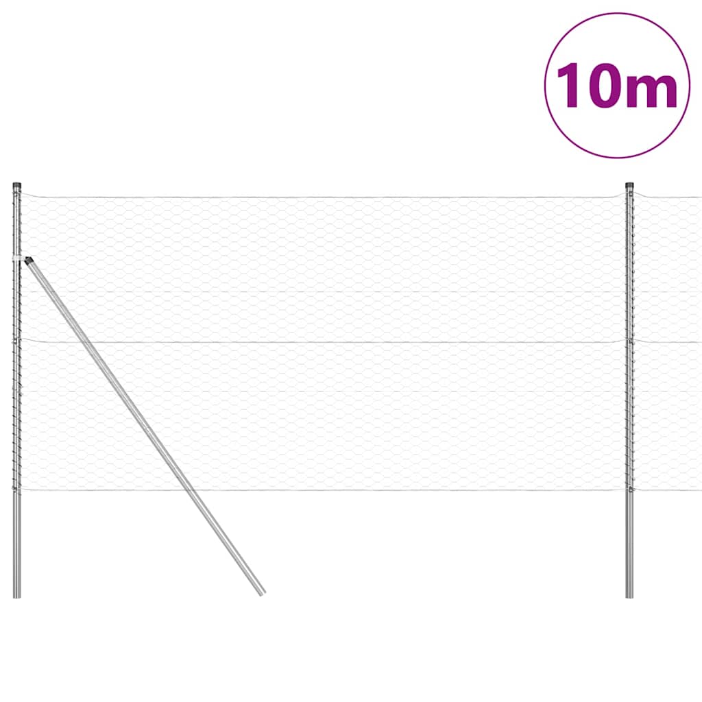 Στύλος Περιφράξεων Ασημί 10 x 1,2 μ (36 χιλ σκάφη) Ατσάλι