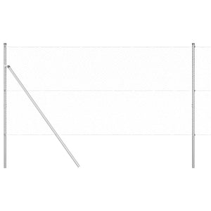 Στύλος Περιφράξεων Ασημί 25 x 1,2 μ (25 mm δίχτυ) Ατσάλι - Pakobazaar