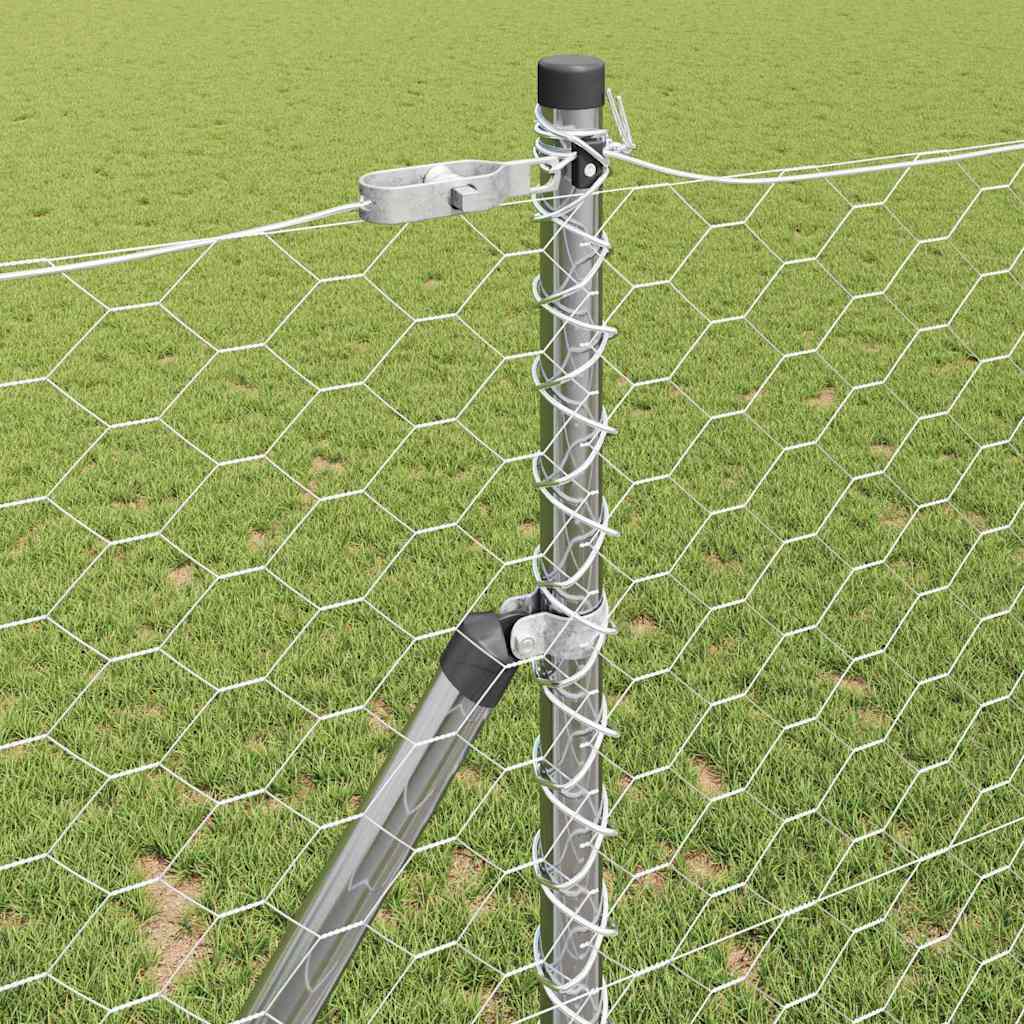 Στύλος Περιφράξεων Ασημί 100 x 1,4 μ (50 mm πλέγμα) Ατσάλι