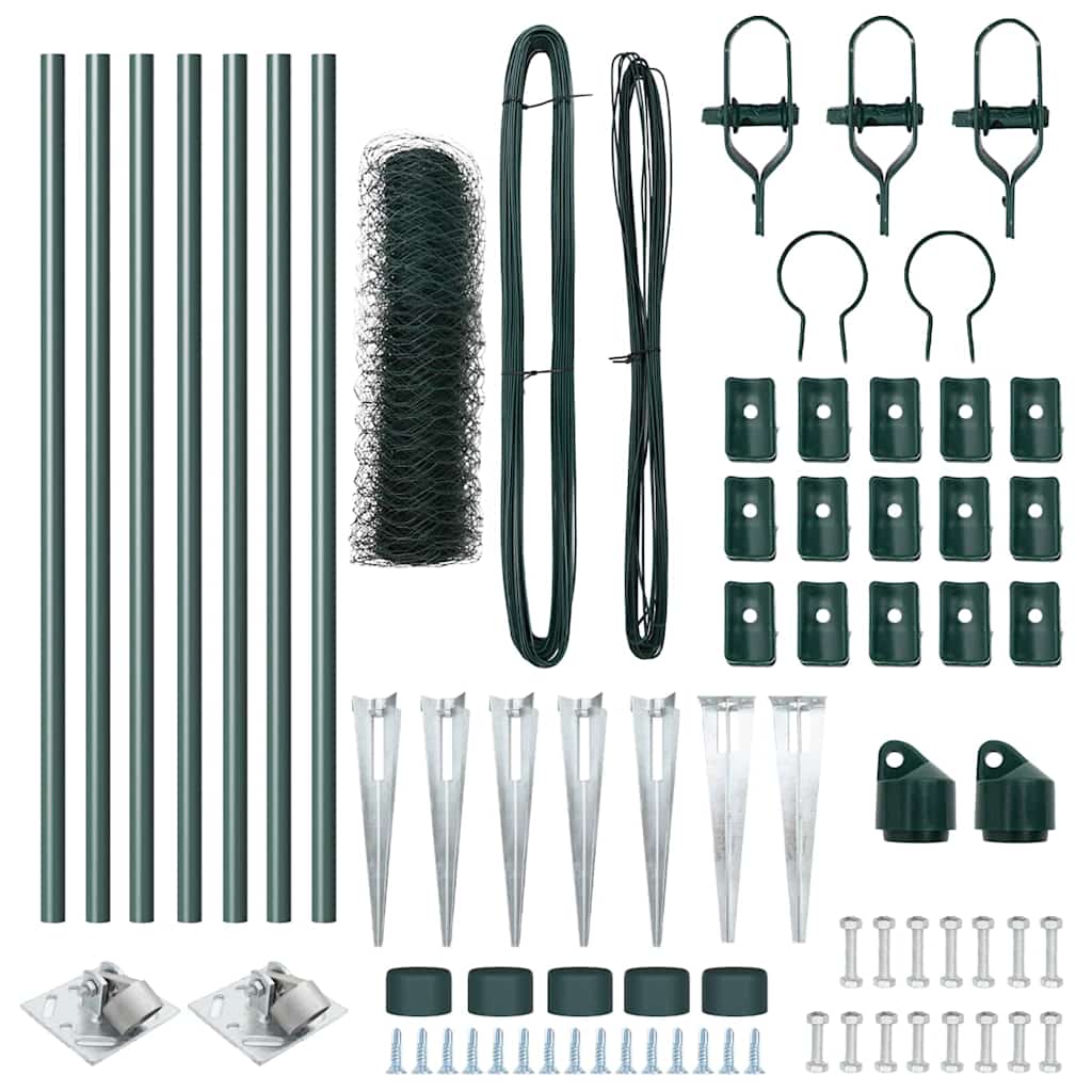 Στύλος Περιφράξεων Πράσινο 10 x 0,4 m (36 mm πλέγμα)
