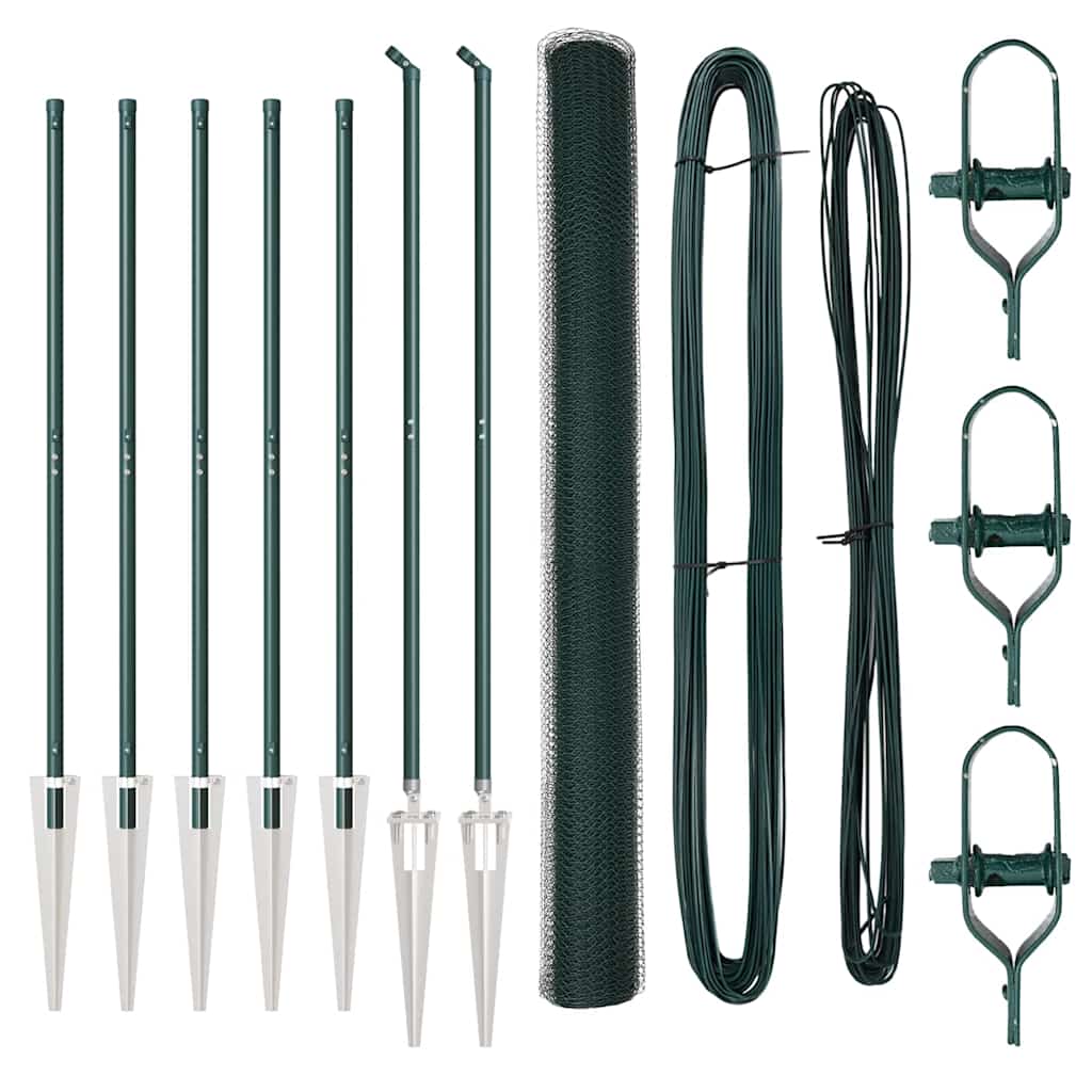 Στύλος Περιφράξεων Πράσινο 10 x 1,5 μ (13 χιλ. πλέγμα)