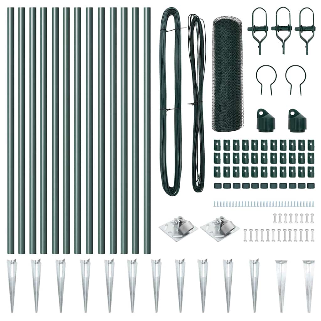 Στύλος Περιφράξεων Πράσινο 25 x 0,6 μ (25 mm πλέγμα)