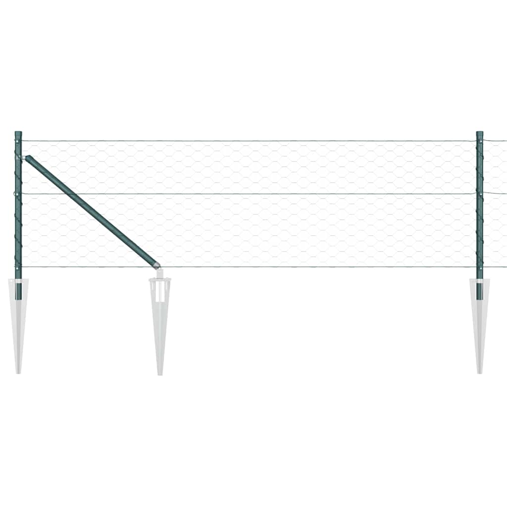 Στύλος Περιφράξεων Πράσινο 25 x 0,8 m (50 mm πλέγμα)