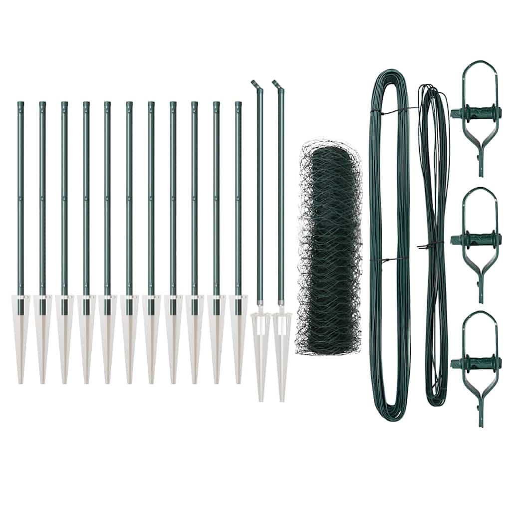 Στύλος Περιφράξεων Πράσινο 25 x 0,8 m (50 mm πλέγμα)