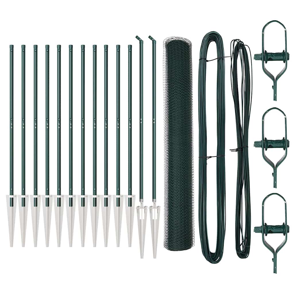 Στύλος Περιφράξεων Πράσινο 25 x 1,2 μ (13 mm πλέγμα) Ατσάλι