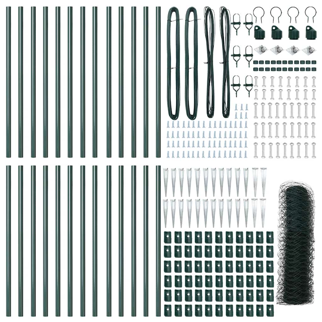 Στύλος Περιφράξεων Πράσινο 50 x 0,6 m (πλέγμα 50 mm)