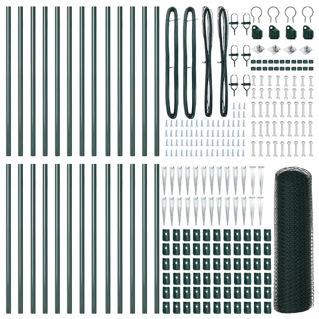 Στύλος Περιφράξεων Πράσινο 50 x 1 μ (13 mm πλέγμα)