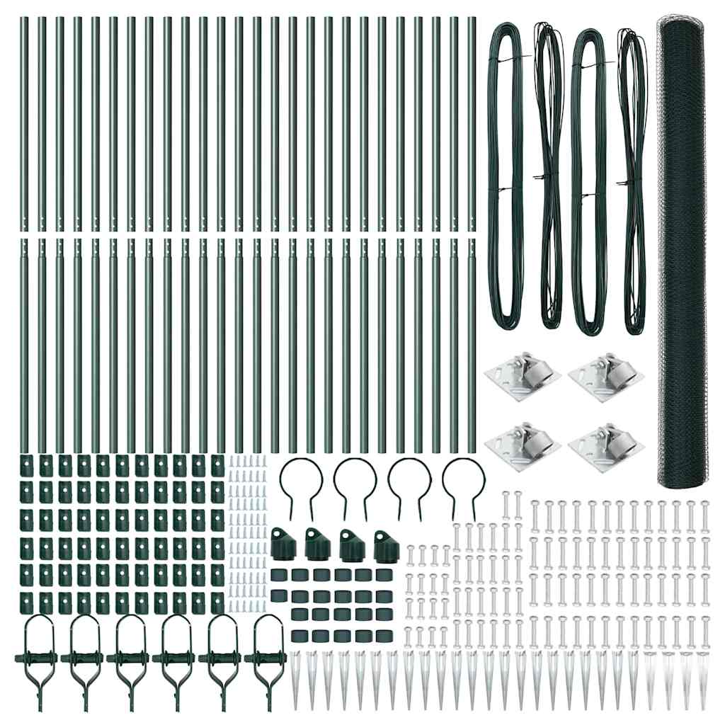 Στύλος Περιφράξεων Πράσινο 50 x 1,5 μ. (13 mm δίχτυ)