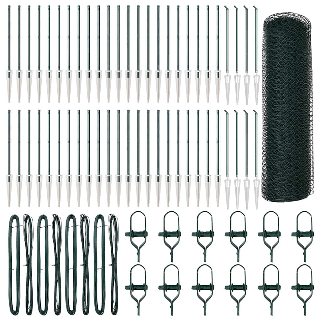 Στύλος Περιφράξεων Πράσινο 100 x 0,4 μ (25 mm πλέγμα)