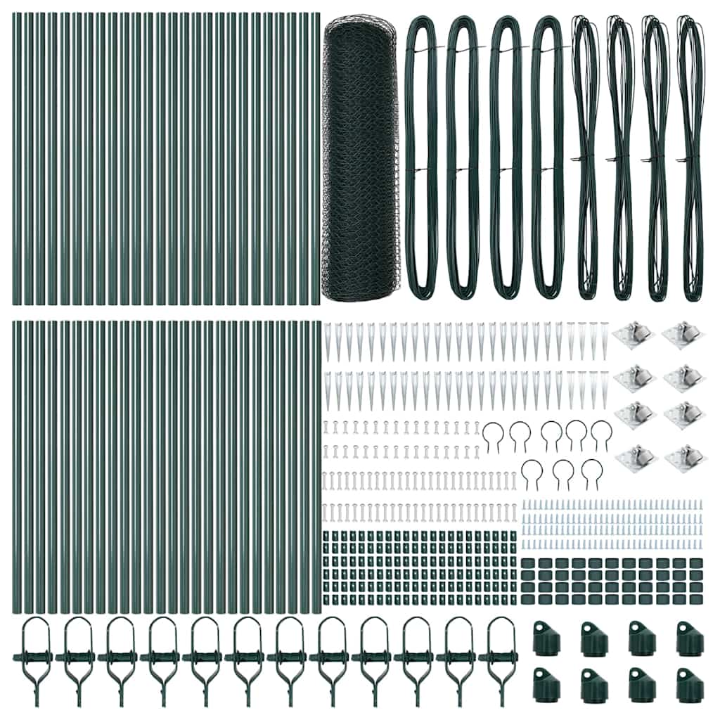 Στύλος Περιφράξεων Πράσινο 100 x 0,8 μ (13 mm πλέγμα)