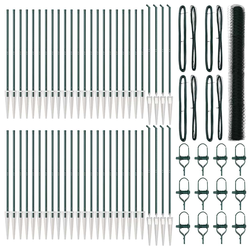 Στύλος Περιφράξεων Πράσινο 100 x 1,5 μ (50 χλστ πλέγμα)