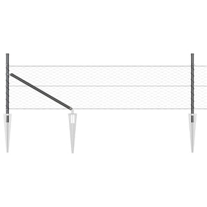 Στύλος Περιφράξεων Γκρι 10 x 0,4 m (36 mm πλέγμα) - Pakobazaar