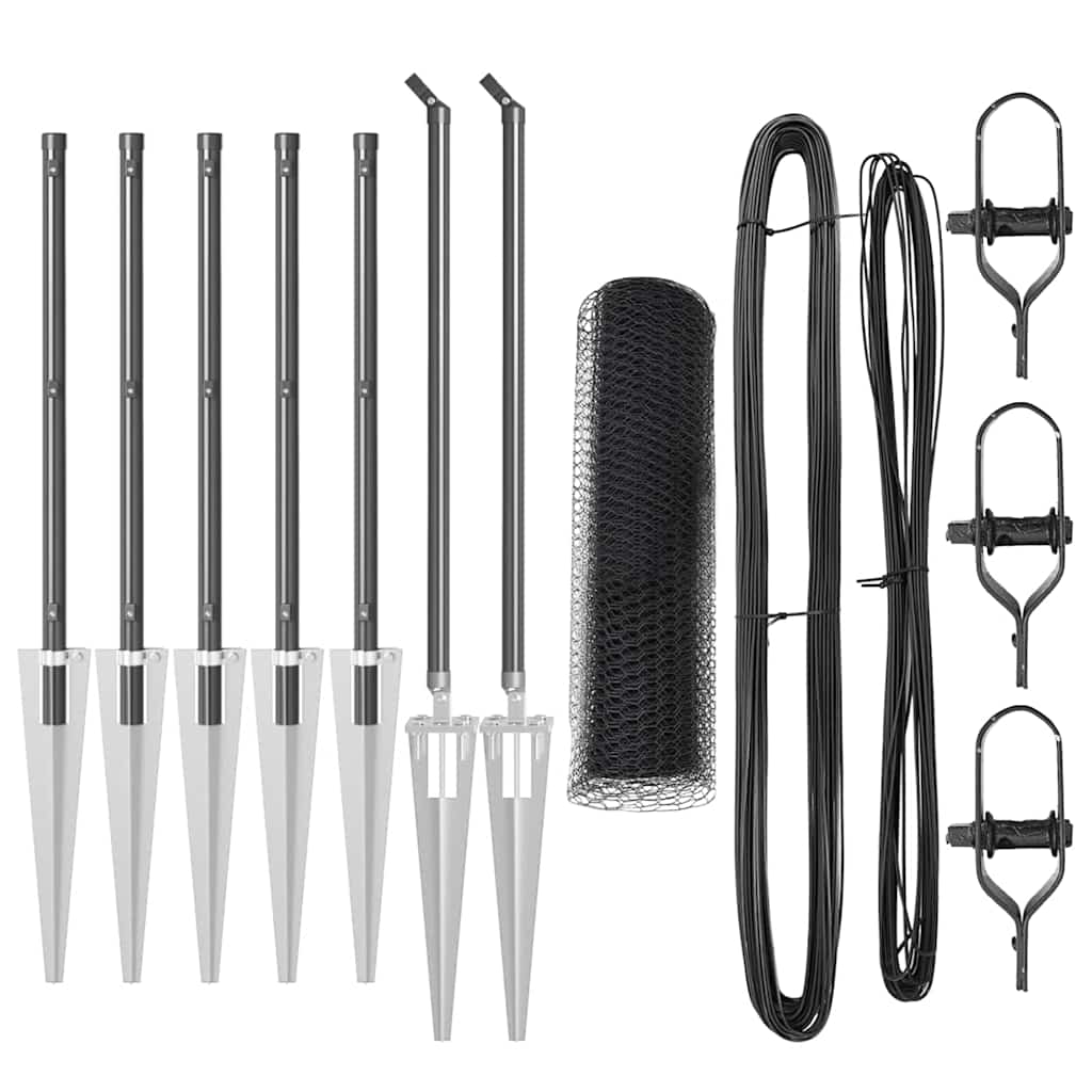 Στύλος Περιφράξεων Γκρι 10 x 0,6 μ (13 μμ δίχτυ)