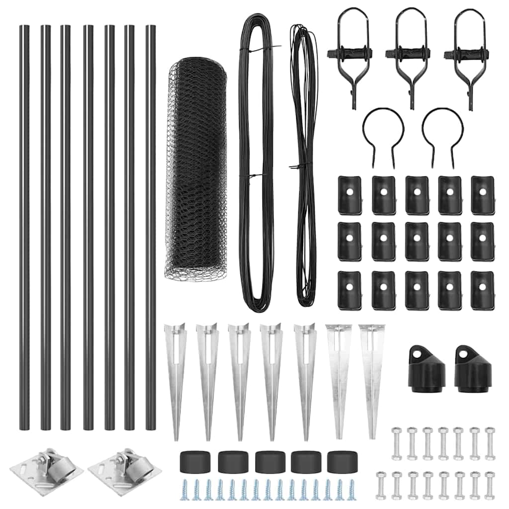 Στύλος Περιφράξεων Γκρι 10 x 0,8 μ (25 mm διχτύ)