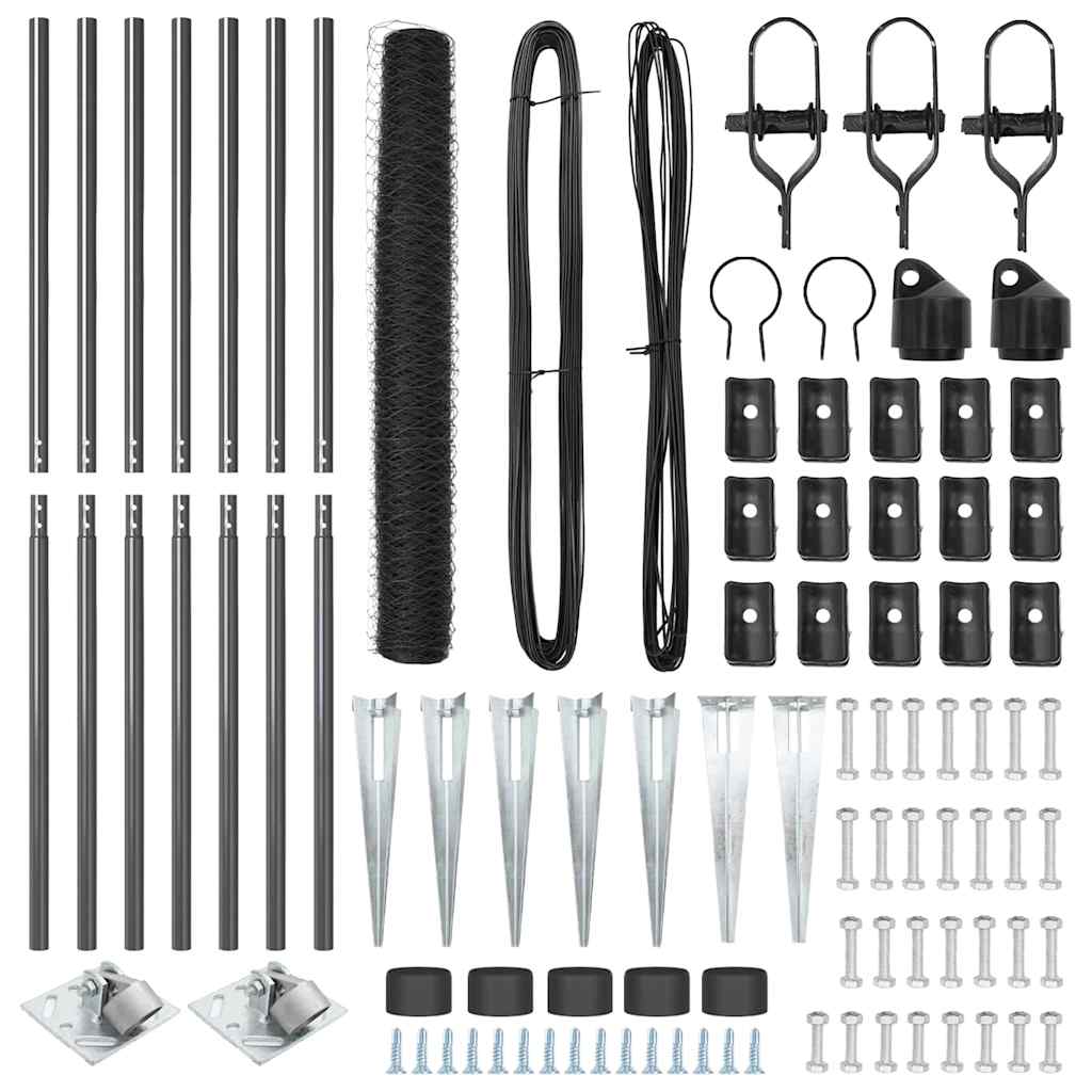 Στύλος Περιφράξεων Γκρι 10 x 1,2 μ (50 χλστ πλέγμα)