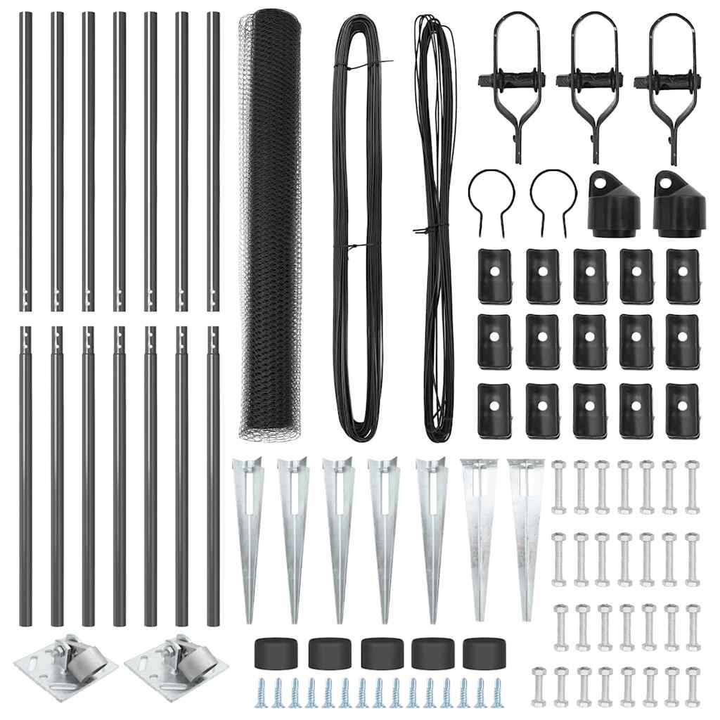 Στύλος Περιφράξεων Γκρι 10 x 1,4 μ (13 mm πλέγμα)