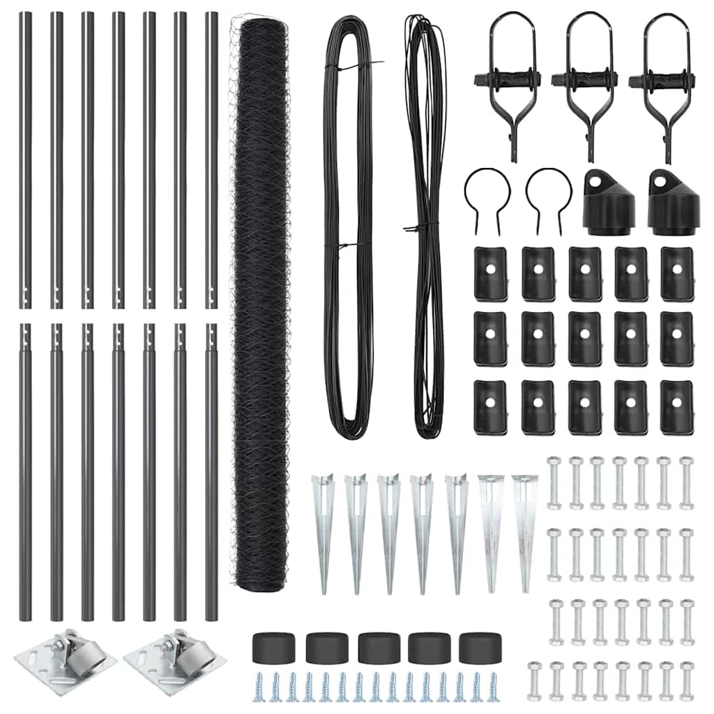 Στύλος Περιφράξεων Γκρι 10 x 1,5 μ (50 μμ πλέγμα)