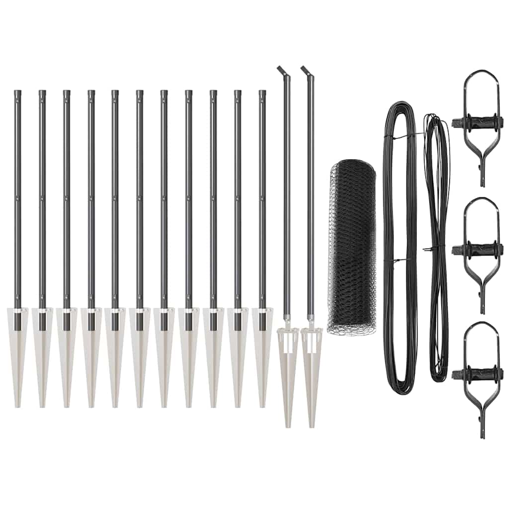 Στύλος Περιφράξεων Γκρι 25 x 0,5 m (13 mm μάσκα) Ατσάλι