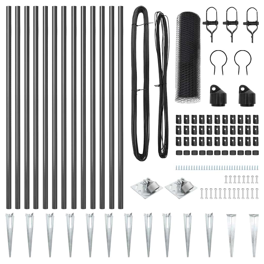 Στύλος Περιφράξεων Γκρι 25 x 0,5 m (13 mm μάσκα) Ατσάλι