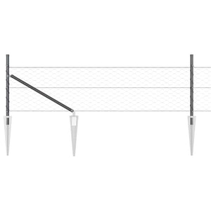 Στύλος Περιφράξεων Γκρι 25 x 0,5 μ (50 mm πλέγμα) Ατσάλι - Pakobazaar