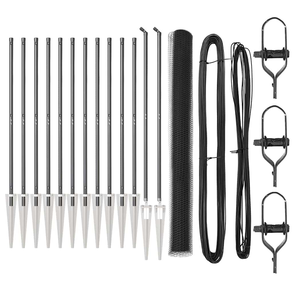 Στύλος Περιφράξεων Γκρι 25 x 1,5 μ (πλέγμα 13 χιλ.) Ατσάλι - Pakobazaar